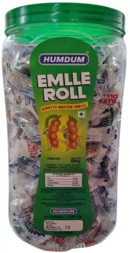 HUMDUM EMLEE ROLL Khatti Meethi candy Pack of 2 Tamarind Flavor Candy-2.webp